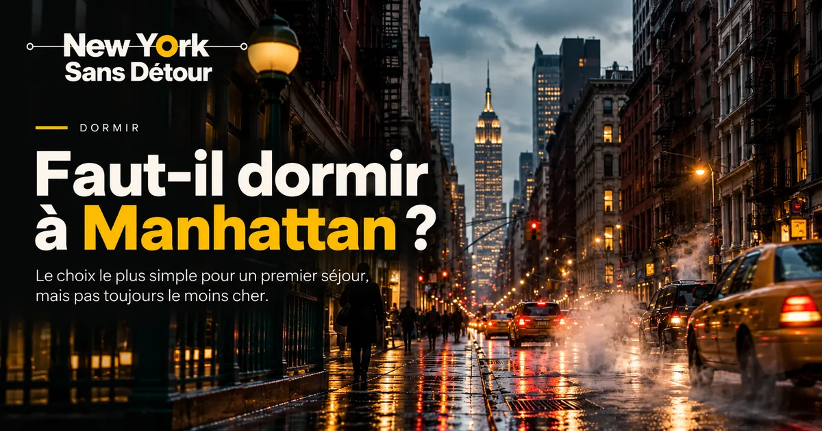 Vue urbaine de Manhattan et de ses immeubles