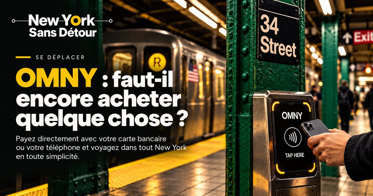 Paiement sans contact OMNY dans le métro de New York