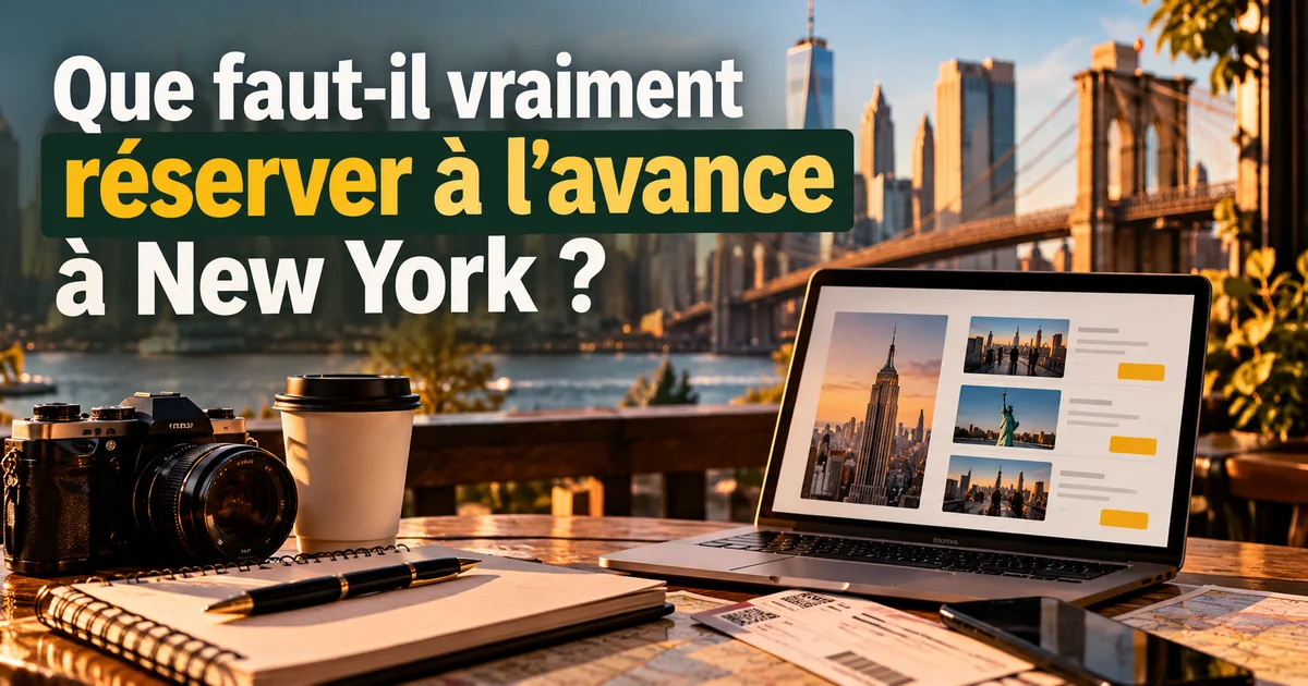 Préparation et réservations pour un voyage à New York