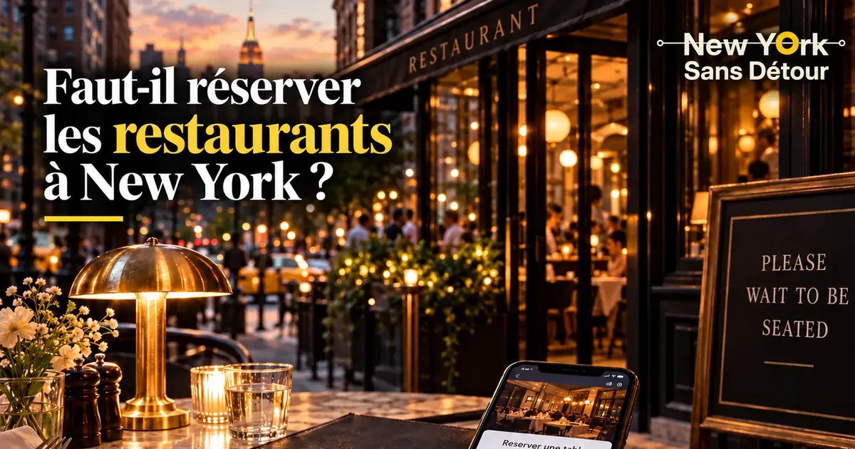 Faut-il réserver les restaurants à New York