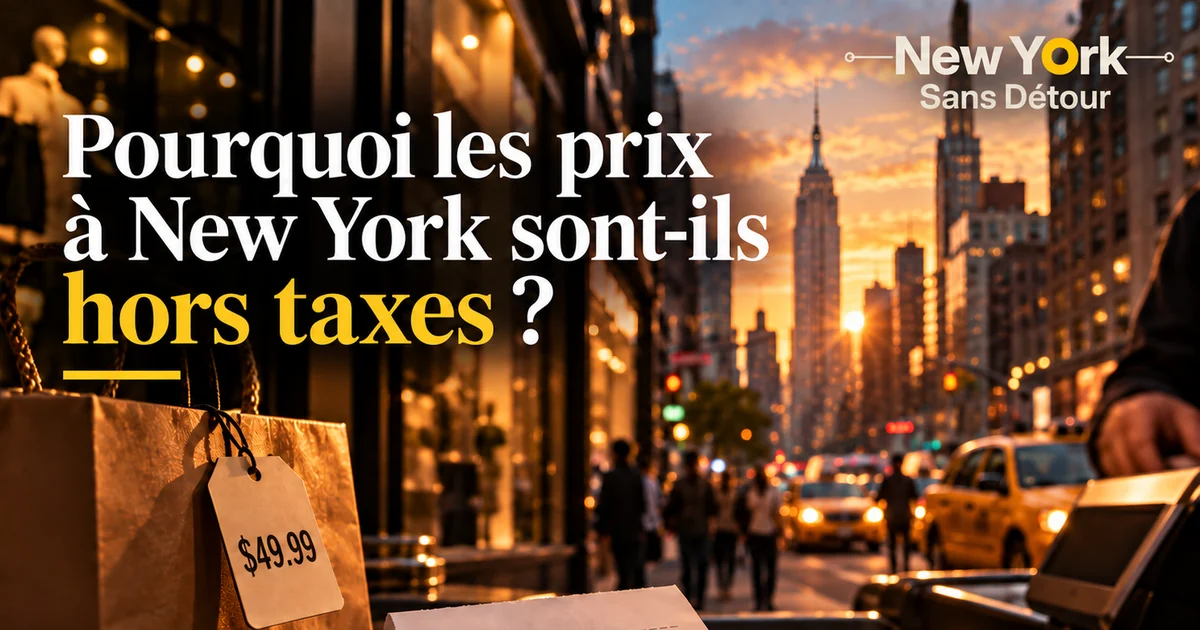 les prix hors taxes à New York